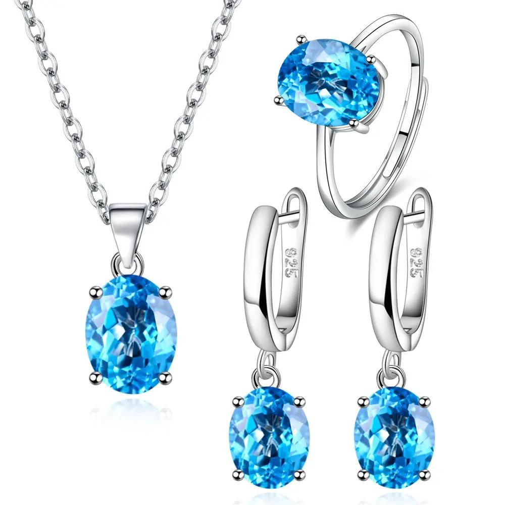 925 Sterling Silver Elegant Women s Jewelry Sets Ellipse Zircon Ring Necklace Earrings Accessories Juwellery Argent 925 One size синій
925 Sterling Silver Elegant Women s Jewelry Sets Ellipse Zircon Ring Necklace Earrings Accessories Juwellery Argent 925 One size синій