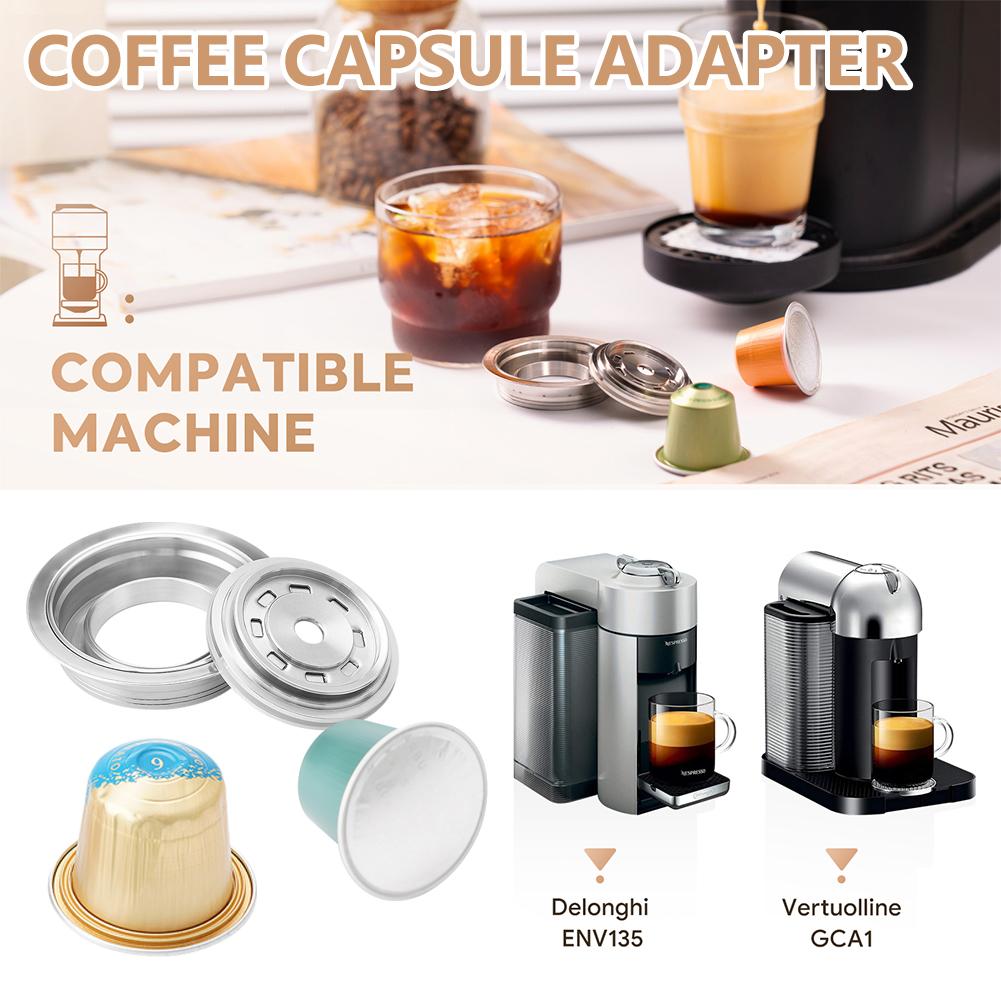 Для Vertuo Pop Coffee адаптер подходит Nespresso Original Pod 40/80/150 мл Vertuoline Next многоразовые аксессуары для бариста
Для Vertuo Pop Coffee адаптер подходит Nespresso Original Pod 40/80/150 мл Vertuoline Next многоразовые аксессуары для бариста