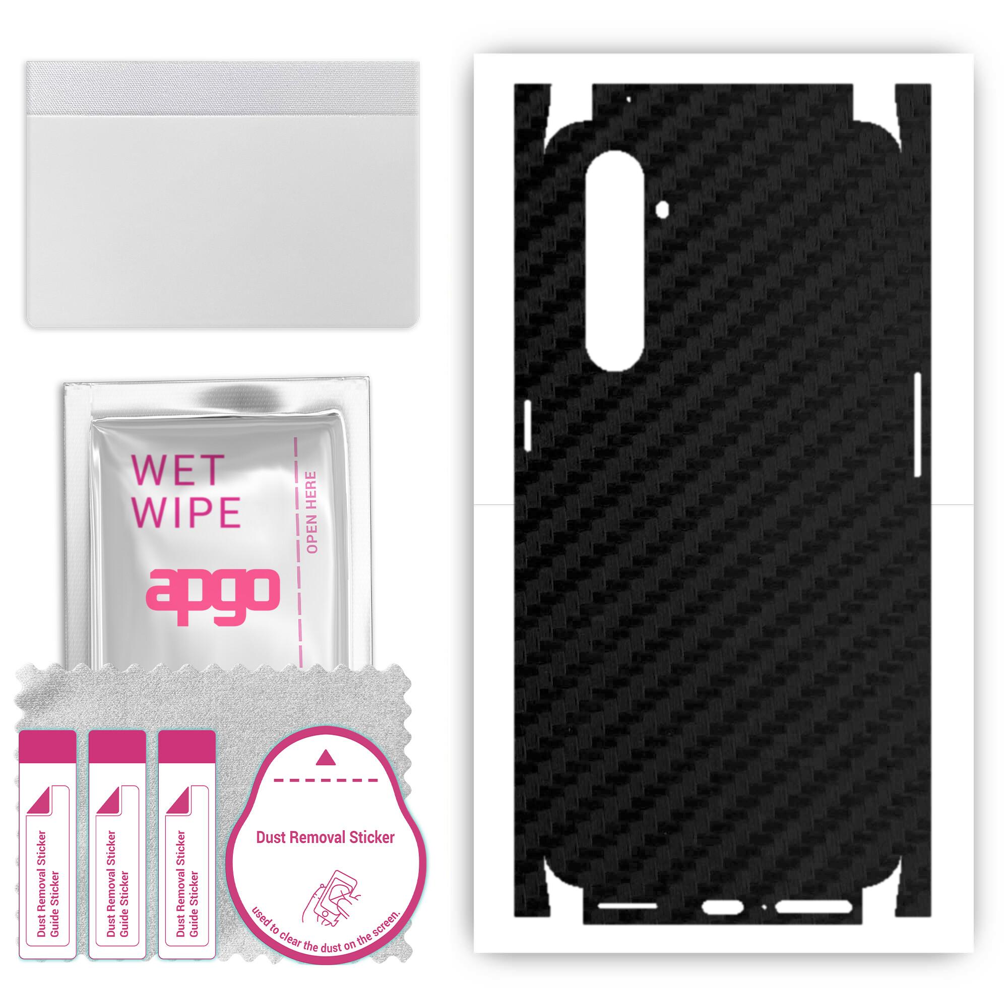 apgo Protective Skin Sticker for the back+sides compatible with Realme X50 Pro 5G, Full Wrap Film, Foil, Vinyl - Pattern Carbon Black
apgo Protective Skin Sticker for the back+sides compatible with Realme X50 Pro 5G, Full Wrap Film, Foil, Vinyl - Pattern Carbon Black
