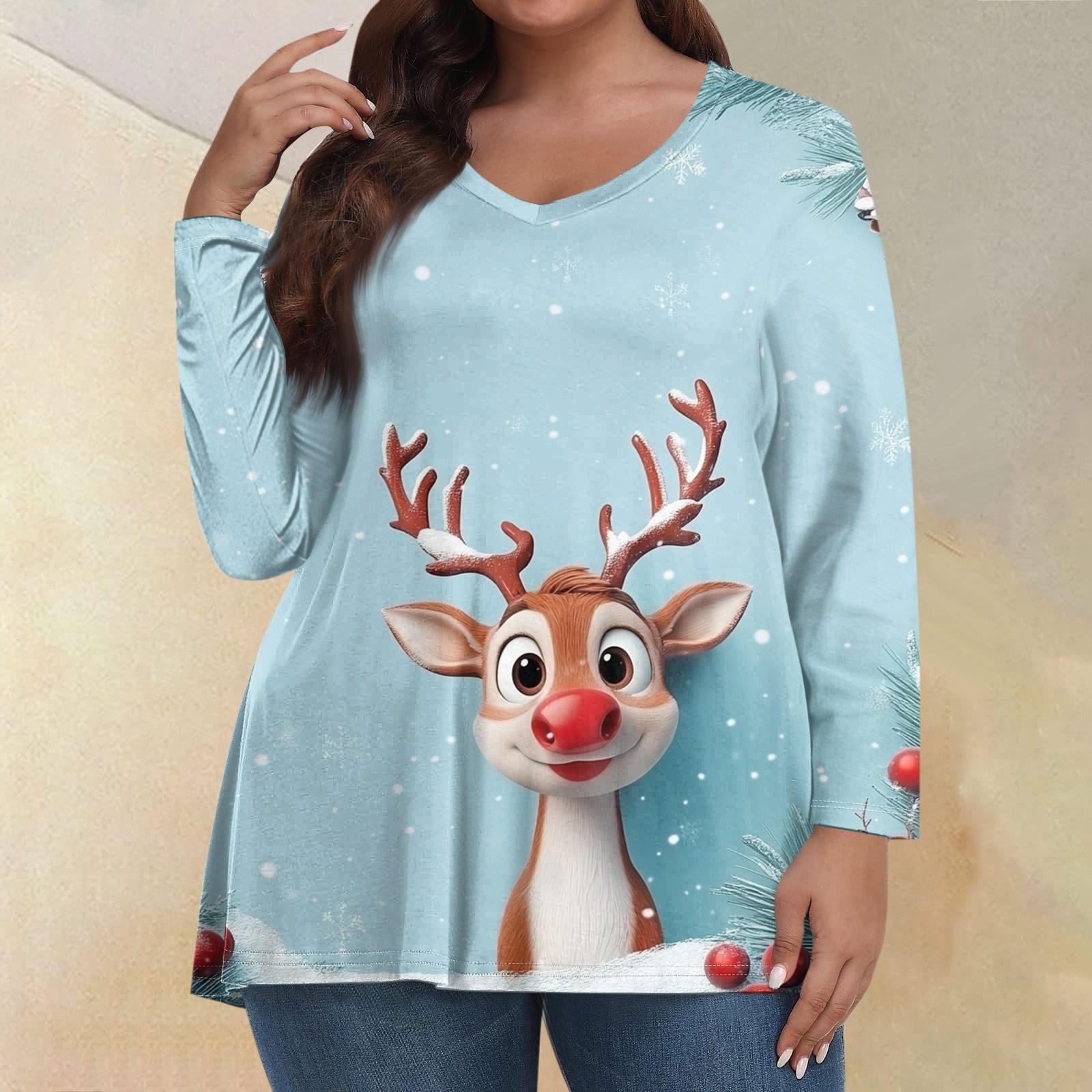 Женские топы больших размеров с длинным рукавом и принтом, рубашки с V-образным вырезом, повседневная одежда, топы XL
Женские топы больших размеров с длинным рукавом и принтом, рубашки с V-образным вырезом, повседневная одежда, топы XL