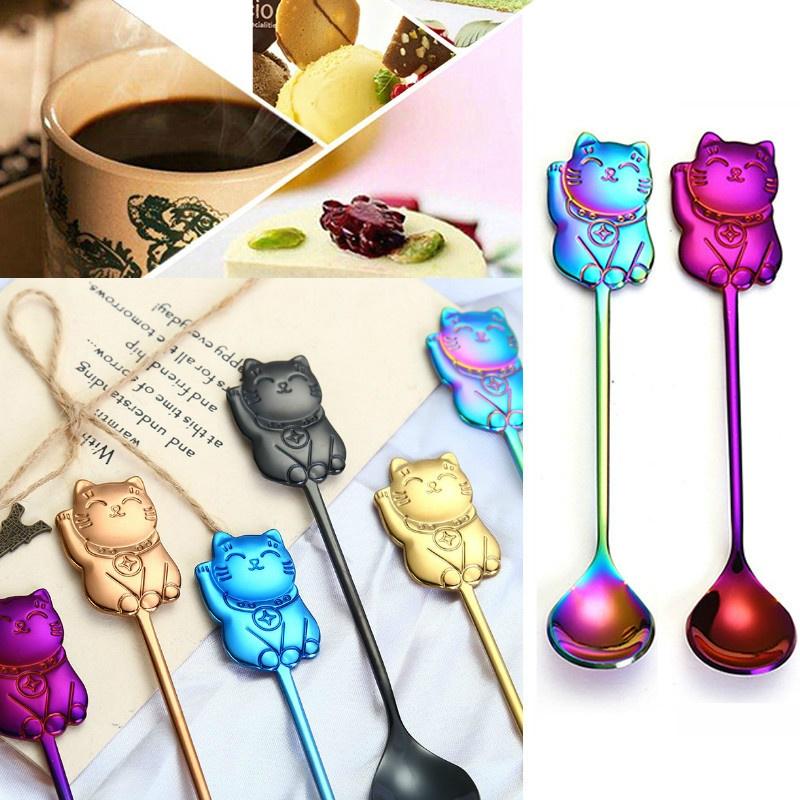 Creative 304 Нержавеющая сталь Мультфильм Lucky Cat Ложка Подарок Кофе Помешивание Ложка Мороженое Мороженое
Creative 304 Нержавеющая сталь Мультфильм Lucky Cat Ложка Подарок Кофе Помешивание Ложка Мороженое Мороженое
