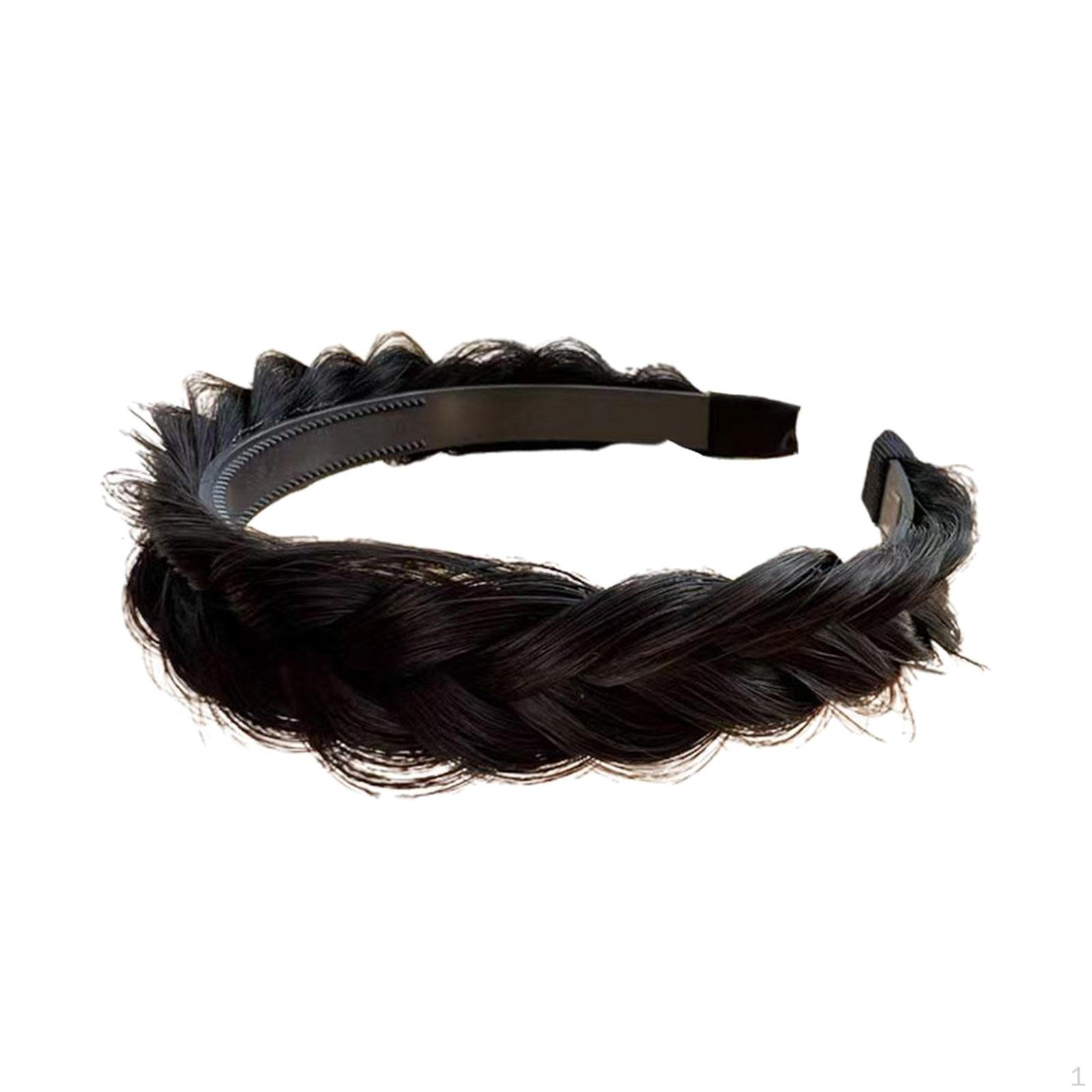 Hair Braided Headband Braid Chunky Band Crossed Hoop for Women Ladies Black
Hair Braided Headband Braid Chunky Band Crossed Hoop for Women Ladies Black