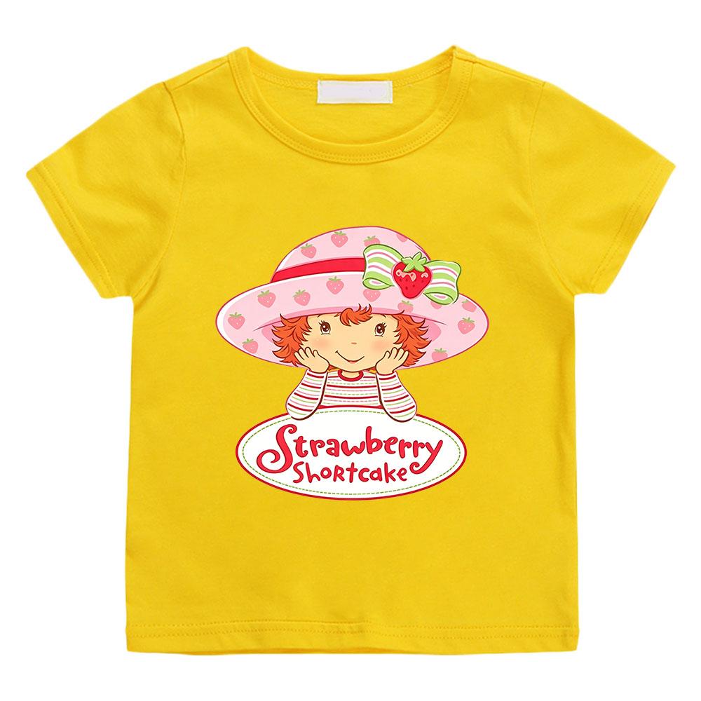 Cute Strawberry Shortcake T-Shirt for Children Retro Cartoon Print Tees Cotton 100% Short Sleeved Casual O-Neck Kids Tops Summer 160 жовтий
Cute Strawberry Shortcake T-Shirt for Children Retro Cartoon Print Tees Cotton 100% Short Sleeved Casual O-Neck Kids Tops Summer 160 жовтий