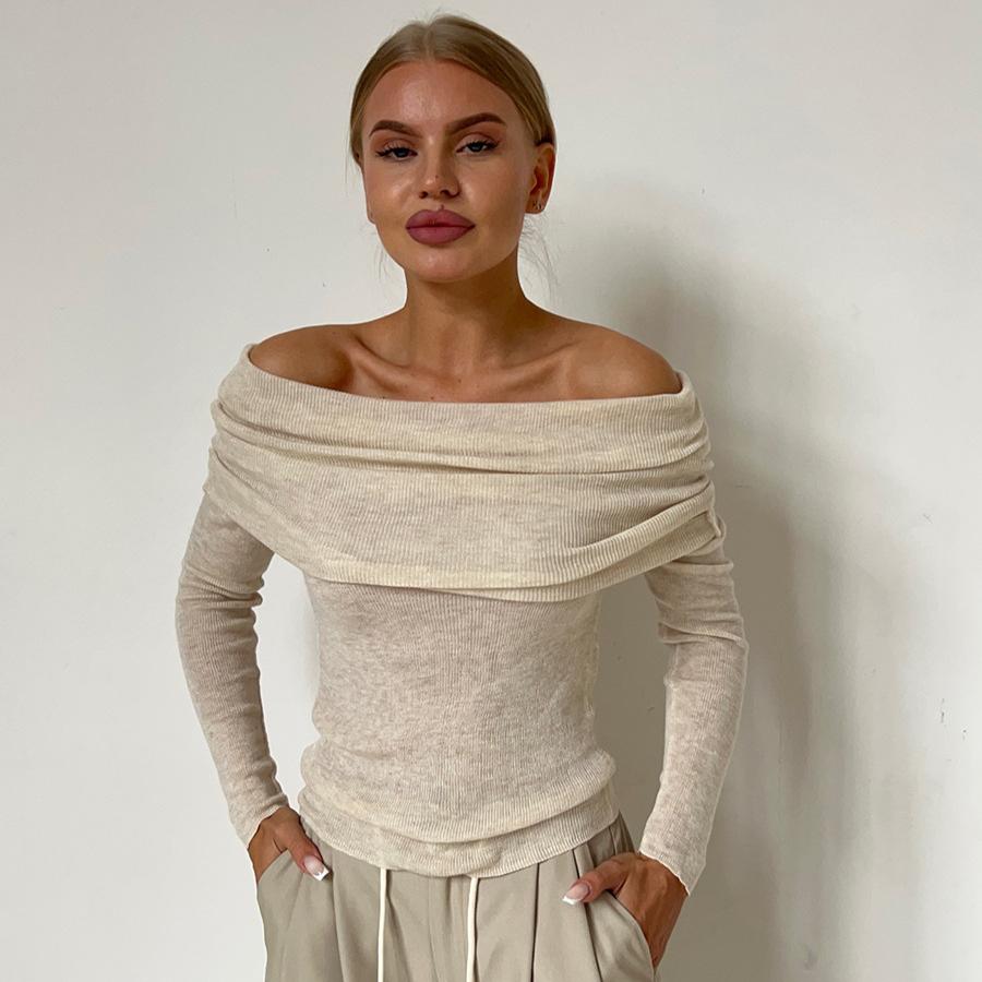 Женский сексуальный облегающий свитер с открытыми плечами, длинный рукав, рюшами, трикотаж, ребристый пуловер, джемпер, топ для женщин, весна-осень, блузка для выхода, ночная рубашка L
Женский сексуальный облегающий свитер с открытыми плечами, длинный рукав, рюшами, трикотаж, ребристый пуловер, джемпер, топ для женщин, весна-осень, блузка для выхода, ночная рубашка L