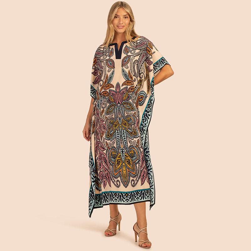 Popular European and American Printed Beach Cover-up Dress for Casual Holidays One Size
Popular European and American Printed Beach Cover-up Dress for Casual Holidays One Size