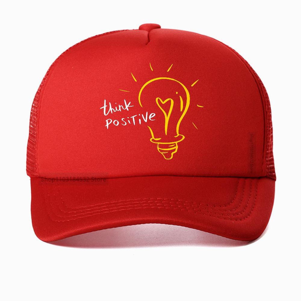 Think Positive Print baseball cap fashion snapback hats Summer Unisex Women Casual sun hat Breathable adjustable mesh trucker hat Adjustable
Think Positive Print baseball cap fashion snapback hats Summer Unisex Women Casual sun hat Breathable adjustable mesh trucker hat Adjustable