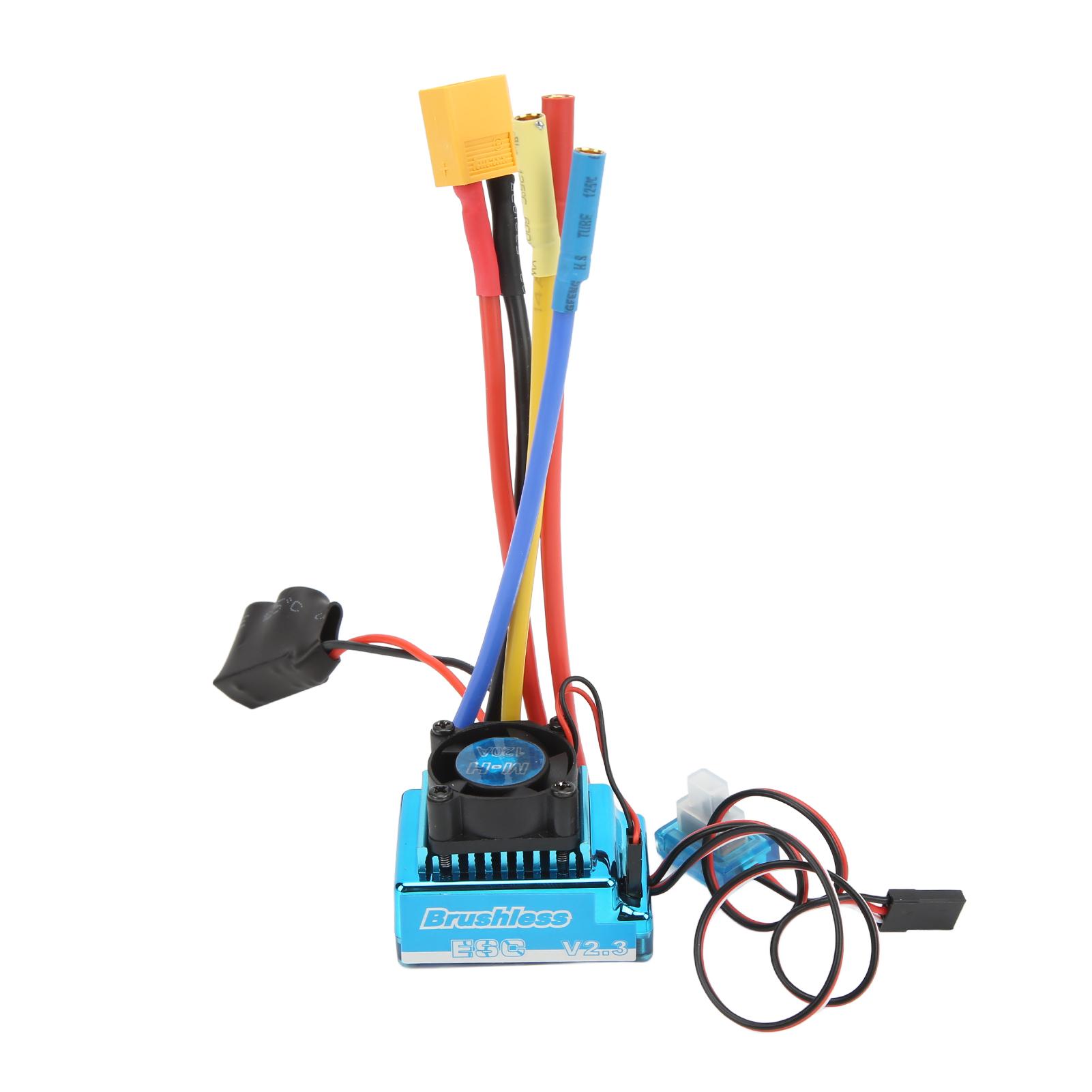 120A RC Brushless ESC Programmable Waterproof Dustproof 9th Level Acceleration XT60 Plug ESC for 1/10 1/8 RC Car Brushless ESC синій
120A RC Brushless ESC Programmable Waterproof Dustproof 9th Level Acceleration XT60 Plug ESC for 1/10 1/8 RC Car Brushless ESC синій