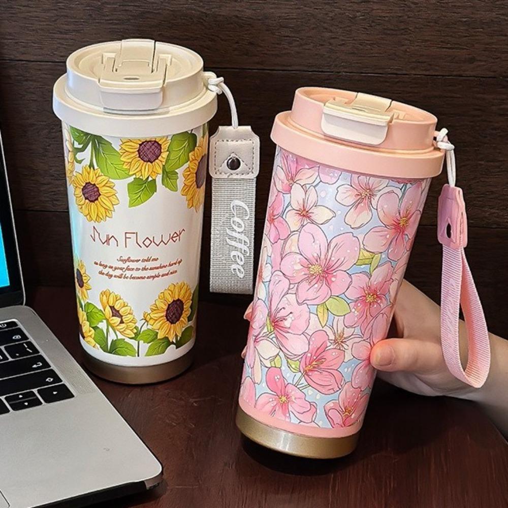 500ml Capacity Flower Thermos Mug Leak-Proof Double Wall Travel Mug Coffee Insulated Cup Picnic Style 3
500ml Capacity Flower Thermos Mug Leak-Proof Double Wall Travel Mug Coffee Insulated Cup Picnic Style 3