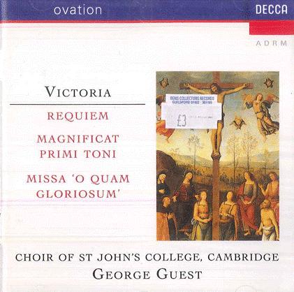 CD ST. JOHNS COLLEGE CHOIR Victoria Requiem 4302672 DECCA 1992 Europe Classical Used
CD ST. JOHNS COLLEGE CHOIR Victoria Requiem 4302672 DECCA 1992 Europe Classical Used
