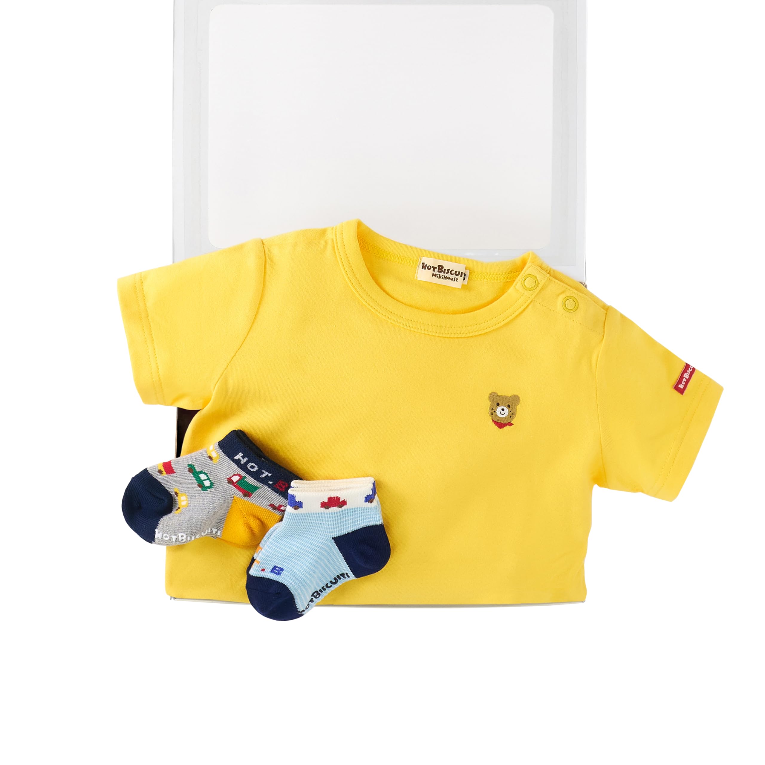 MIKI HOUSE HOT BISCUITS T-shirt & Socks Gift Set for Boys and Girls, Baby Clothes, Baby Gift, Yellow, 90cm, Box Included, 74-9937-490
MIKI HOUSE HOT BISCUITS T-shirt & Socks Gift Set for Boys and Girls, Baby Clothes, Baby Gift, Yellow, 90cm, Box Included, 74-9937-490