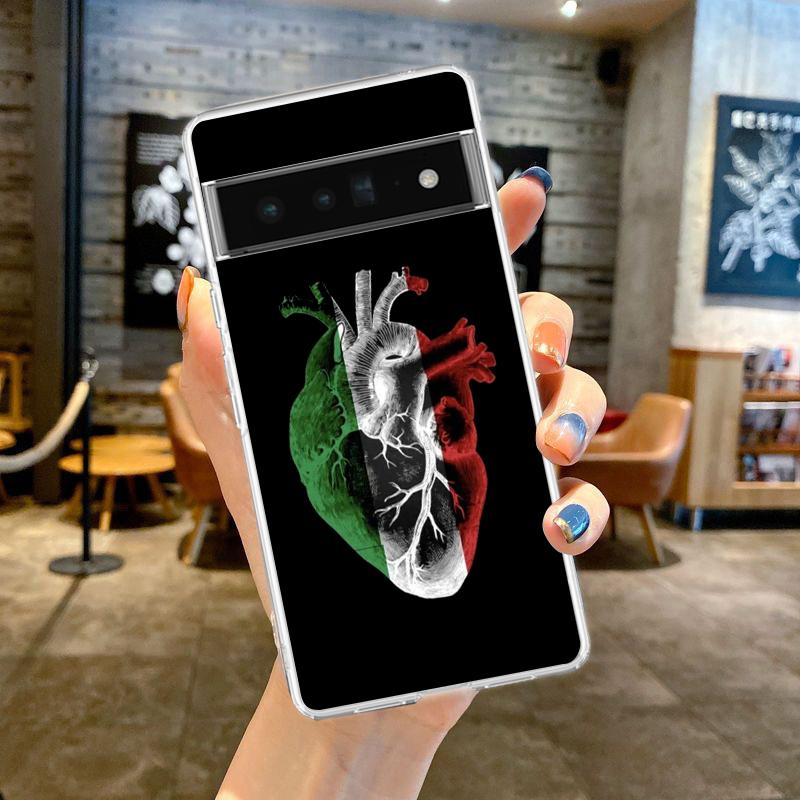 ITALY Flag Phone Case For Google Pixel 9 Pro XL 8 7 6 Pro 8A 7A 6A 5 4 5A 4A 3A XL 5G Silicone Shockproof Soft TPU Clear Cover Pixel 4A 5G
ITALY Flag Phone Case For Google Pixel 9 Pro XL 8 7 6 Pro 8A 7A 6A 5 4 5A 4A 3A XL 5G Silicone Shockproof Soft TPU Clear Cover Pixel 4A 5G