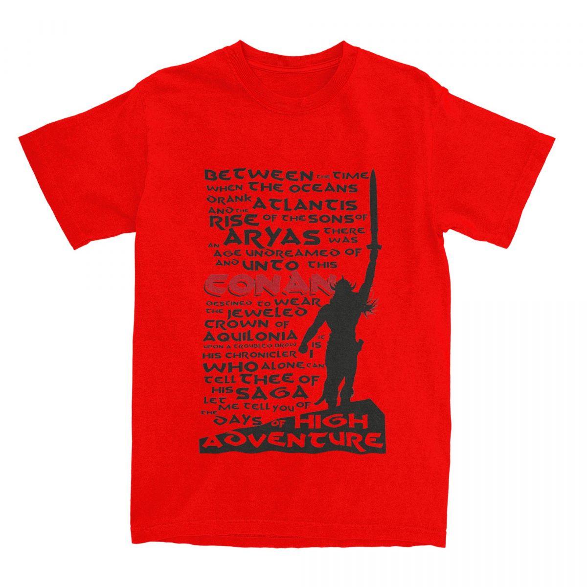 Conan The Barbarian Merch TShirts for Unisex Women Days of High Adventure Fashion Cotton Summer Clothes S
Conan The Barbarian Merch TShirts for Unisex Women Days of High Adventure Fashion Cotton Summer Clothes S