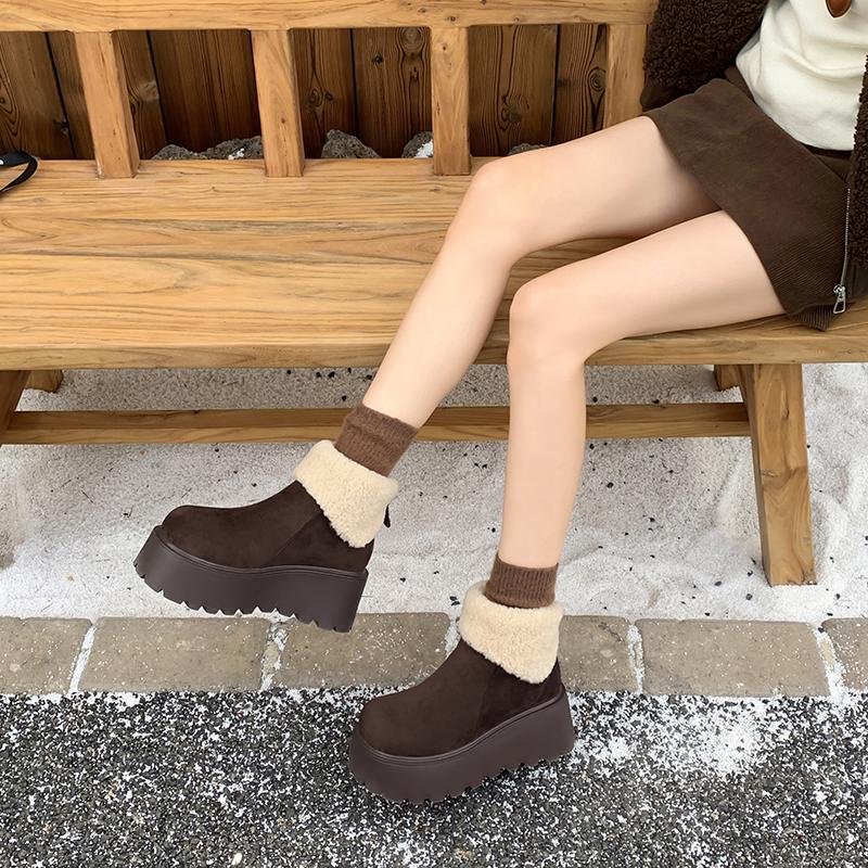 Длина снежного ягненка 6,5~ толстая подошва женские бархатные теплые короткие ботинки с отворотом 40 кофейный
Длина снежного ягненка 6,5~ толстая подошва женские бархатные теплые короткие ботинки с отворотом 40 кофейный