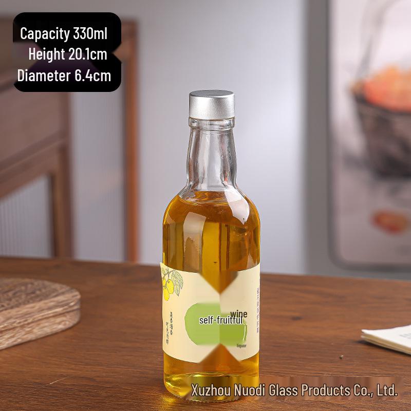 Glass Plum Wine Bottle with Screw Cap for Home Brewing and Spirits
Glass Plum Wine Bottle with Screw Cap for Home Brewing and Spirits
