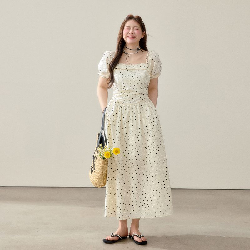 Daren s Summer Plus-Size Women s Clothing for Chubby Girls, Slimming Dress with a Pure and Gentle Style, Waist-Cinching, Off-Shoulder Polka Dot Dress Long Skirts Second Batch 4XL
Daren s Summer Plus-Size Women s Clothing for Chubby Girls, Slimming Dress with a Pure and Gentle Style, Waist-Cinching, Off-Shoulder Polka Dot Dress Long Skirts Second Batch 4XL