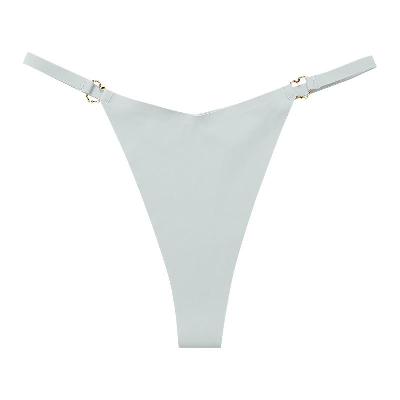 European and American sexy underwear women s large size ice silk seamless exquisite buckle thin belt low waist breathable thong underwear XL світло-блакитного кольору
European and American sexy underwear women s large size ice silk seamless exquisite buckle thin belt low waist breathable thong underwear XL світло-блакитного кольору