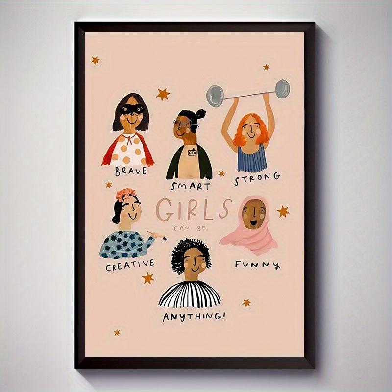 1pc Frameless Girls Power Inspirational Canvas Print Poster, Cartoon Style Art Deco Modern Wall Hanging Decor Canvas Artwork 21X30CMNo Framed
1pc Frameless Girls Power Inspirational Canvas Print Poster, Cartoon Style Art Deco Modern Wall Hanging Decor Canvas Artwork 21X30CMNo Framed