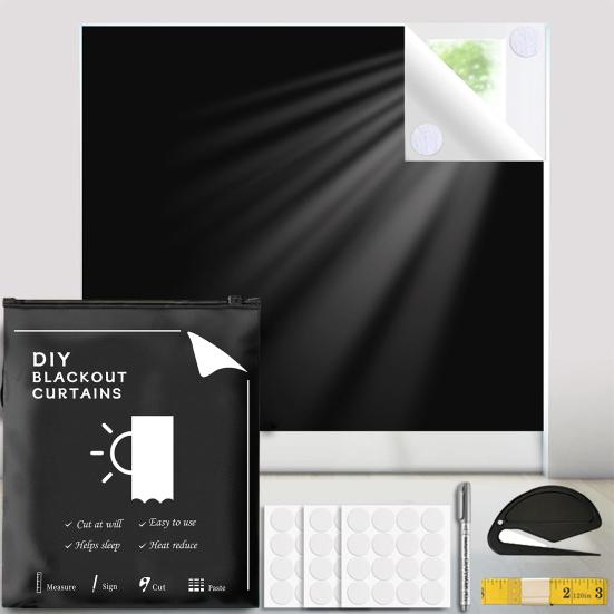 Portable Blackout Curtain No Drilling Windows Blackout Blind Wrinkle-Free Blackout Curtain for Roof Window Nursery Home RV Car M чорний
Portable Blackout Curtain No Drilling Windows Blackout Blind Wrinkle-Free Blackout Curtain for Roof Window Nursery Home RV Car M чорний