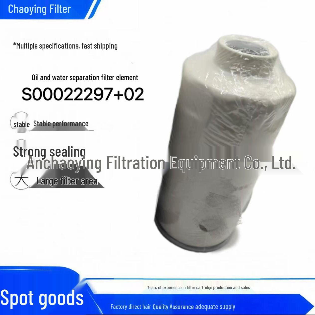 Chao Ying S00022297+02 Diesel Filter Element & +01 Oil-Water Separator Engine Parts
Chao Ying S00022297+02 Diesel Filter Element & +01 Oil-Water Separator Engine Parts