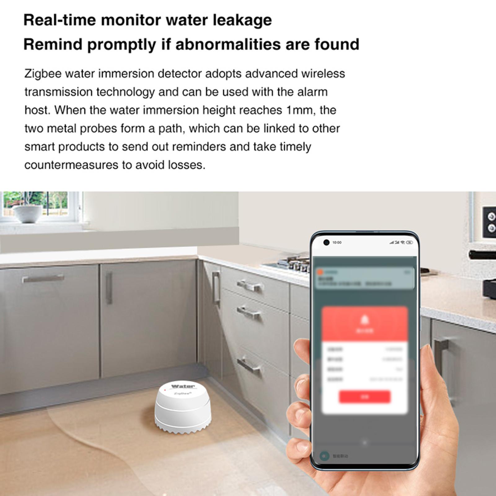Sonew Smart Water Detector, Water Alarm APP Notification Water Detector for Kitchens, Basements and Bathrooms
Sonew Smart Water Detector, Water Alarm APP Notification Water Detector for Kitchens, Basements and Bathrooms