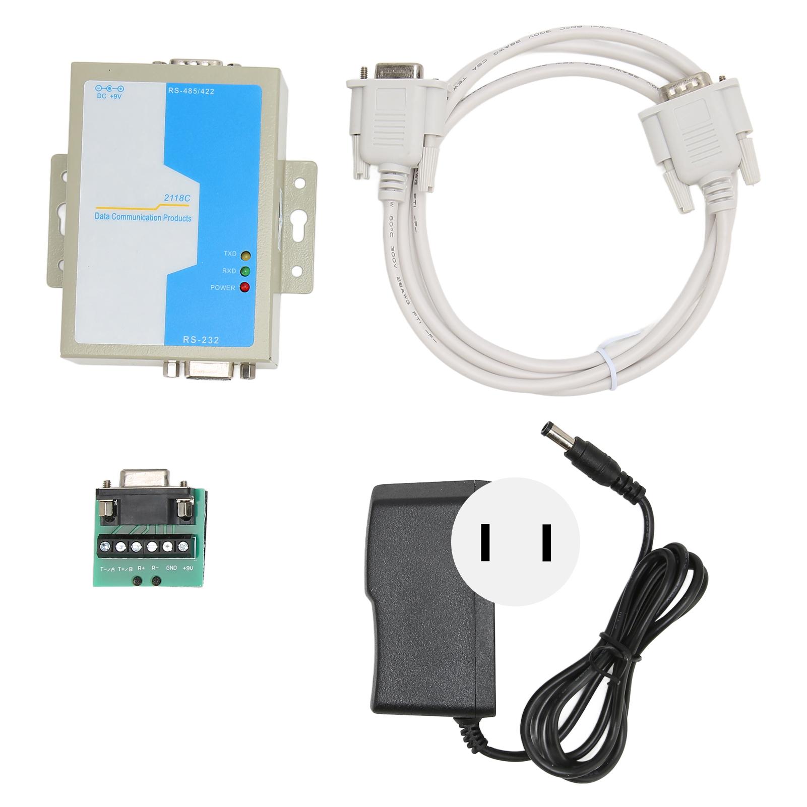 RS232 to RS485 RS422 Converter Industrial Grade Lightning Protection Communication Data Adapter US Plug
RS232 to RS485 RS422 Converter Industrial Grade Lightning Protection Communication Data Adapter US Plug