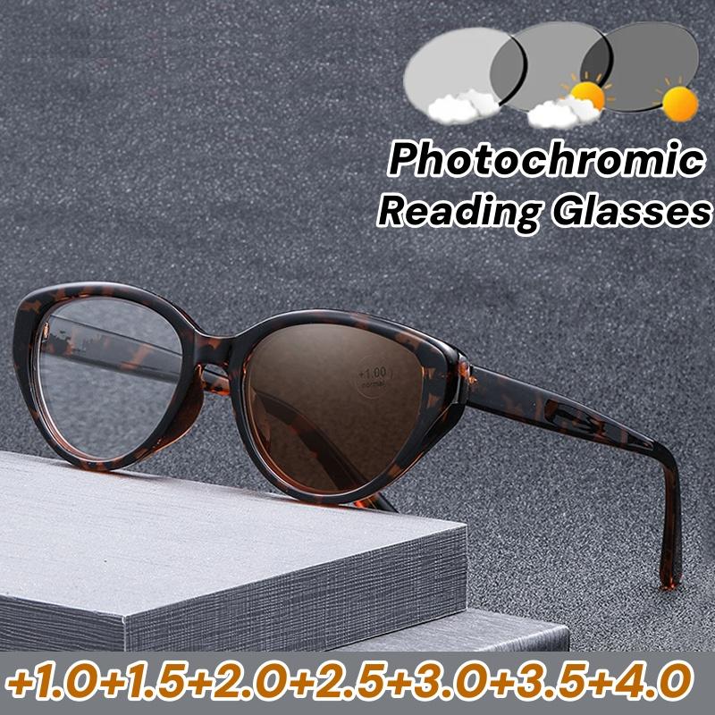 Photochromic Sunglasses for Reading Glasses New Fashion Cat Eye Presbyopia Eyewear Finished Eyeglasses with Diopter 0 To +4.0 +150
Photochromic Sunglasses for Reading Glasses New Fashion Cat Eye Presbyopia Eyewear Finished Eyeglasses with Diopter 0 To +4.0 +150
