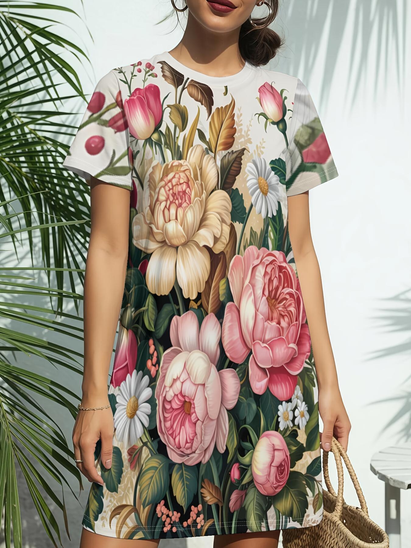 Women S New Crew Neck Short Sleeve T-Shirt Dress. American Trend Digital Print. Casual ; Versatile for Spring And Summer. Elegant And Chic Wmen SDre XL дубильная кора
Women S New Crew Neck Short Sleeve T-Shirt Dress. American Trend Digital Print. Casual ; Versatile for Spring And Summer. Elegant And Chic Wmen SDre XL дубильная кора