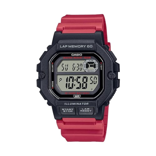 Casio Men s Quartz Sport Watch with Resin Strap, Red, 20 (Model: WS1400H-4AV)
Casio Men s Quartz Sport Watch with Resin Strap, Red, 20 (Model: WS1400H-4AV)