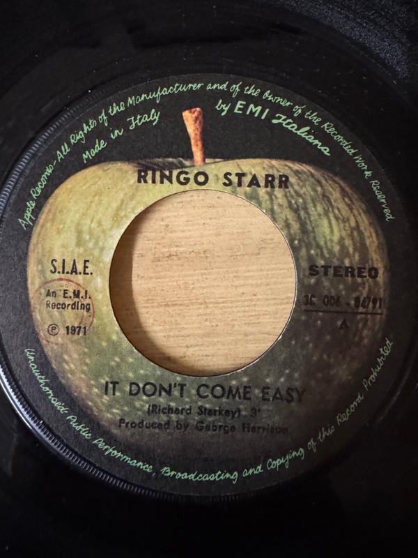 7inch Record RINGO STARR It Dont Come Easy Early 1970 3C00604791 Apple Records 1971 Italy Rock Used
7inch Record RINGO STARR It Dont Come Easy Early 1970 3C00604791 Apple Records 1971 Italy Rock Used