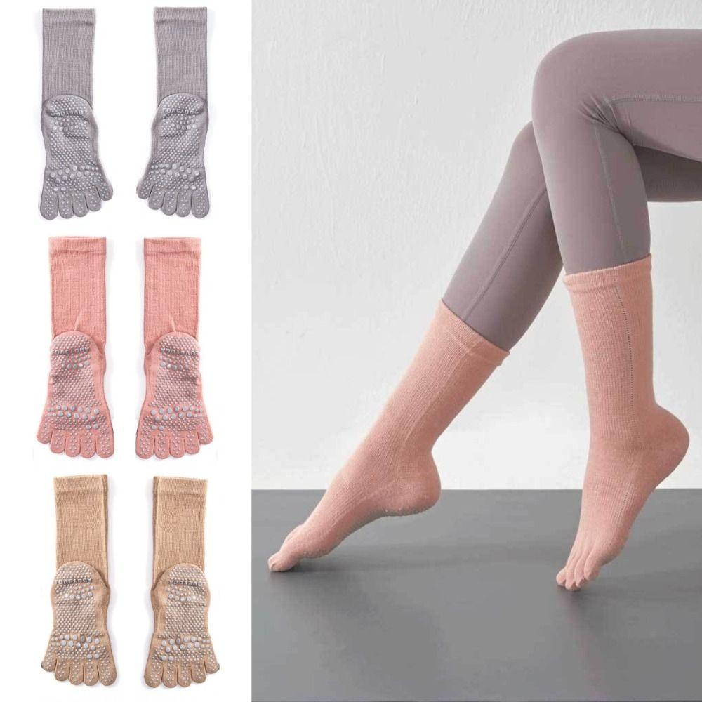 Silicone Anti-slip Sport Pilates Socks Separate Fingers Cotton Socks Women Yoga Socks Fitness чорний
Silicone Anti-slip Sport Pilates Socks Separate Fingers Cotton Socks Women Yoga Socks Fitness чорний