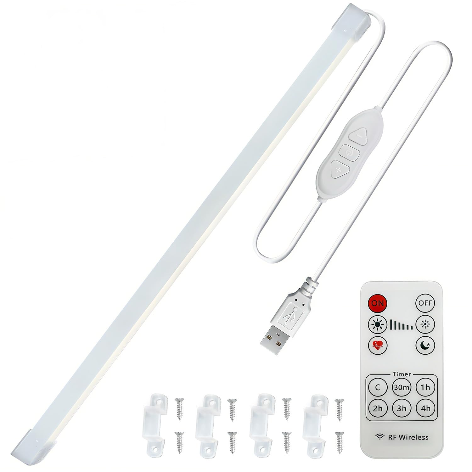 Guosan LED Bar Light with Tape Remote, Ultra-Thin, Easy Installation with No Wiring, for Kitchen, Wardrobe, Cabinet, and Staircase Lighting, Plug and
Guosan LED Bar Light with Tape Remote, Ultra-Thin, Easy Installation with No Wiring, for Kitchen, Wardrobe, Cabinet, and Staircase Lighting, Plug and