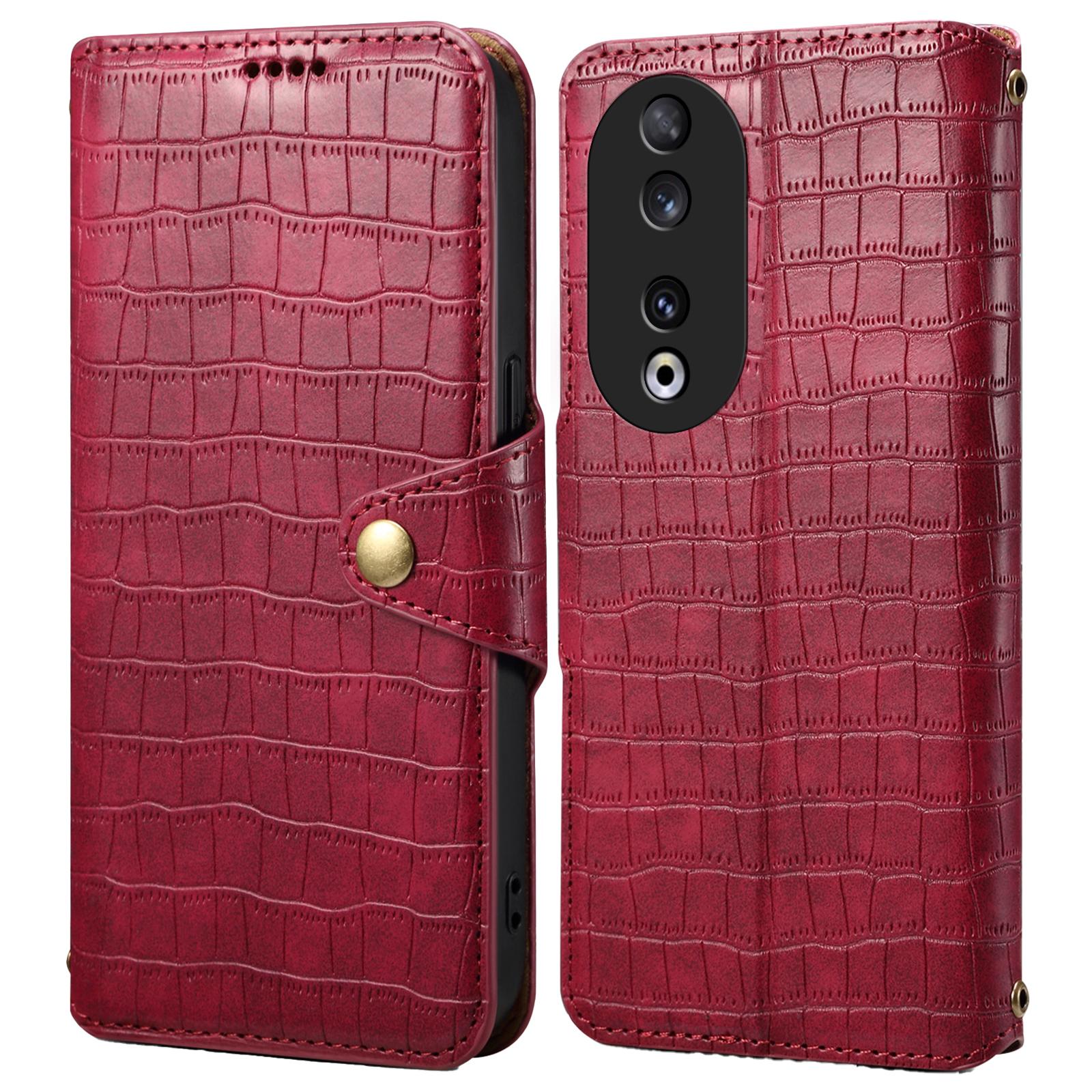 Гаманець Чохол для телефону для Honor 90 Шкіряний чохол зі складною підставкою Текстура крокодила Red
Гаманець Чохол для телефону для Honor 90 Шкіряний чохол зі складною підставкою Текстура крокодила Red