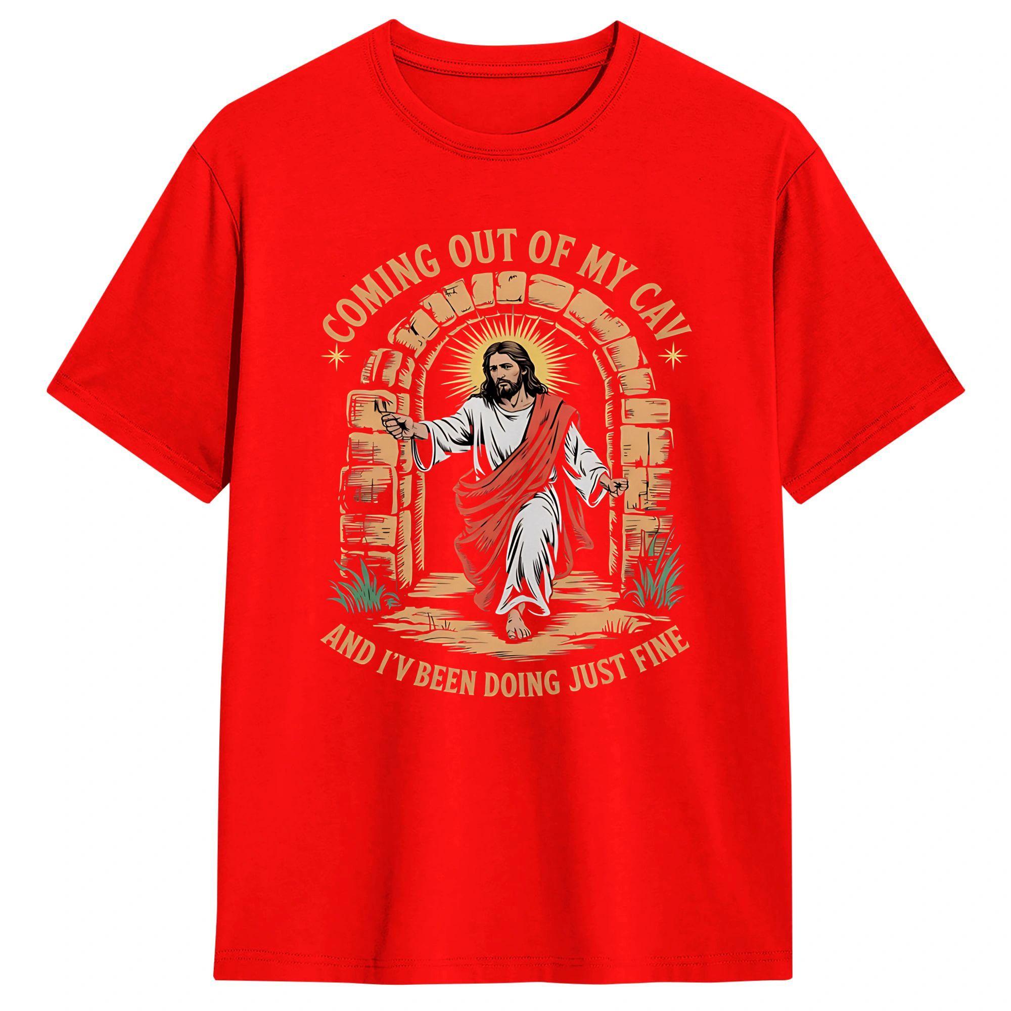 Couple T Shirt Coming Out of My Cave the Jesus Resurrection Easter TShirts Trending Summer Tee Shirt Vintage Cotton S
Couple T Shirt Coming Out of My Cave the Jesus Resurrection Easter TShirts Trending Summer Tee Shirt Vintage Cotton S