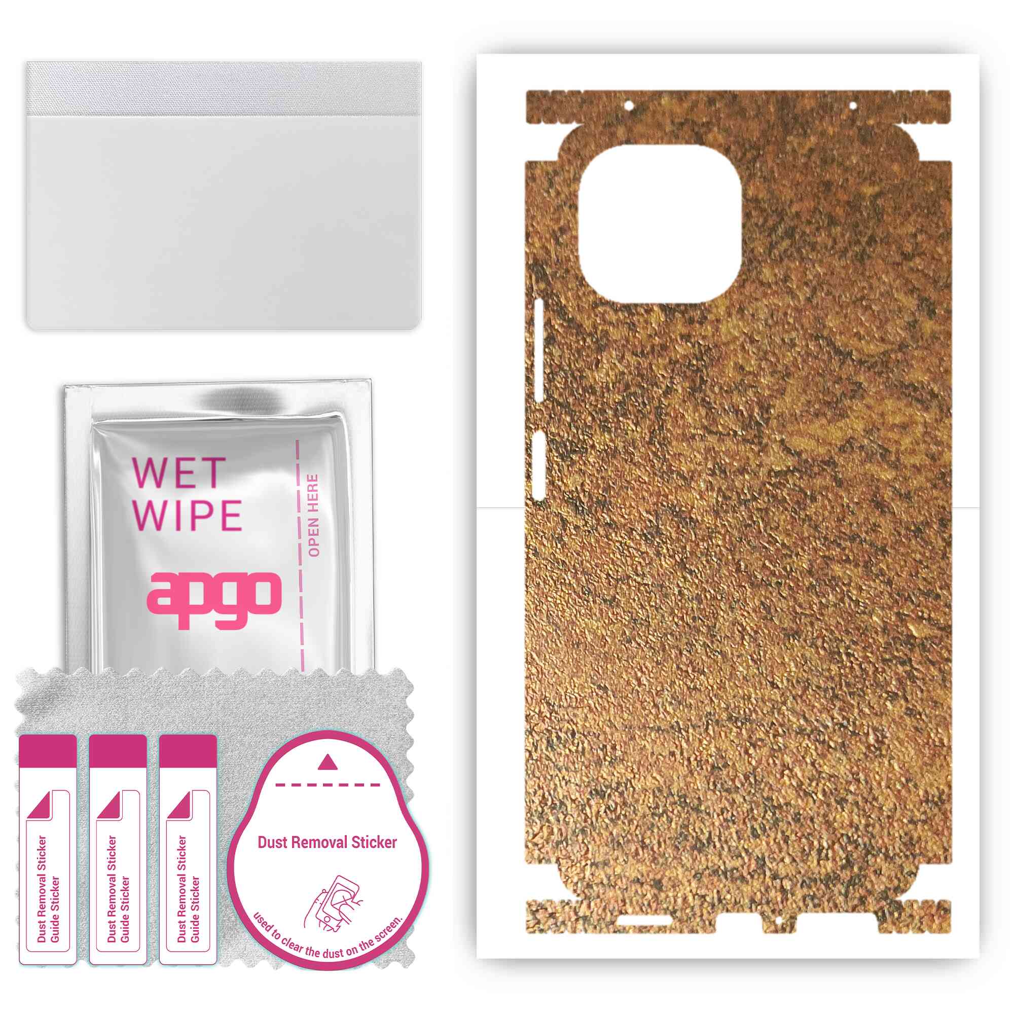 apgo Protective Skin Sticker for the back+sides compatible with Xiaomi Mi 11 Lite, Full Wrap Film, Foil, Vinyl - Pattern Rusty Copper
apgo Protective Skin Sticker for the back+sides compatible with Xiaomi Mi 11 Lite, Full Wrap Film, Foil, Vinyl - Pattern Rusty Copper