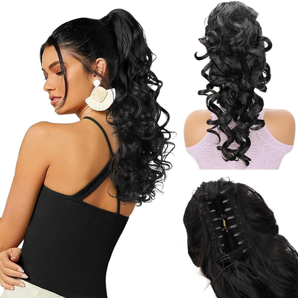 MISS WIG Synthetic Claw Clip Ponytail Extension Curly Lush Deep Hair Heat-Resistant Fiber For Women s Daily Use 40cm
MISS WIG Synthetic Claw Clip Ponytail Extension Curly Lush Deep Hair Heat-Resistant Fiber For Women s Daily Use 40cm