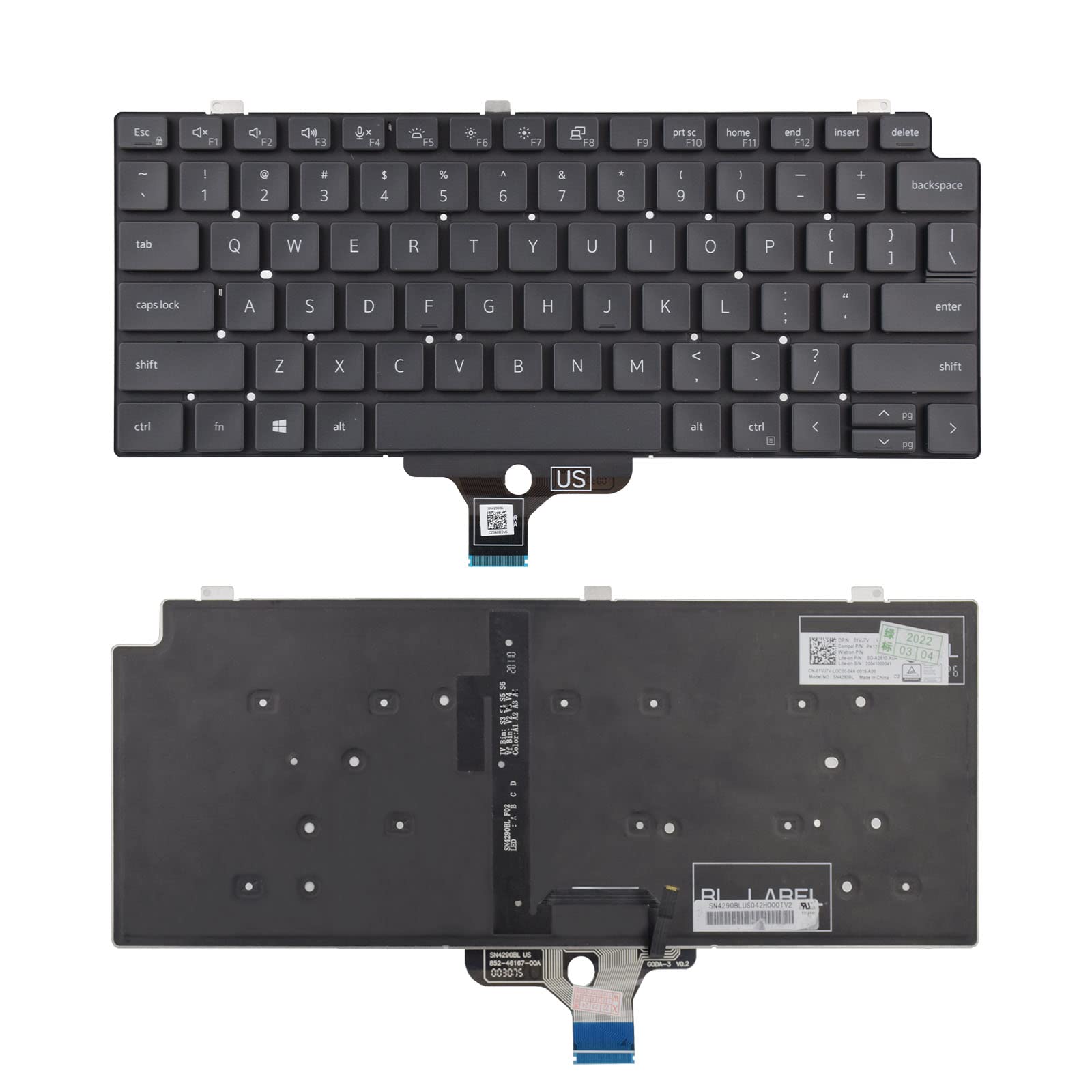 Сменная клавиатура SUNMALL, совместимая с Dell Latitude 7310 без рамки с подсветкой чёрный
Сменная клавиатура SUNMALL, совместимая с Dell Latitude 7310 без рамки с подсветкой чёрный