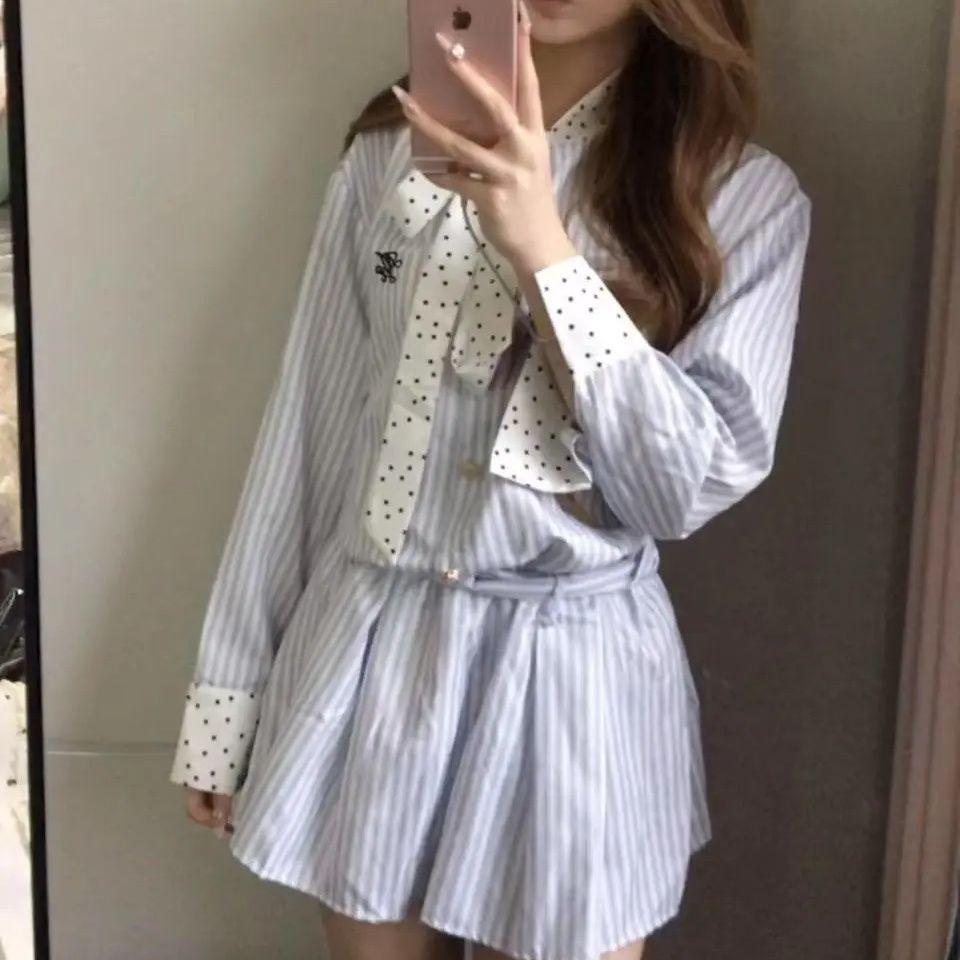 Women s Petite Striped Shirt Dress - Korean Style, Slimming Fit for Spring 2025 S
Women s Petite Striped Shirt Dress - Korean Style, Slimming Fit for Spring 2025 S