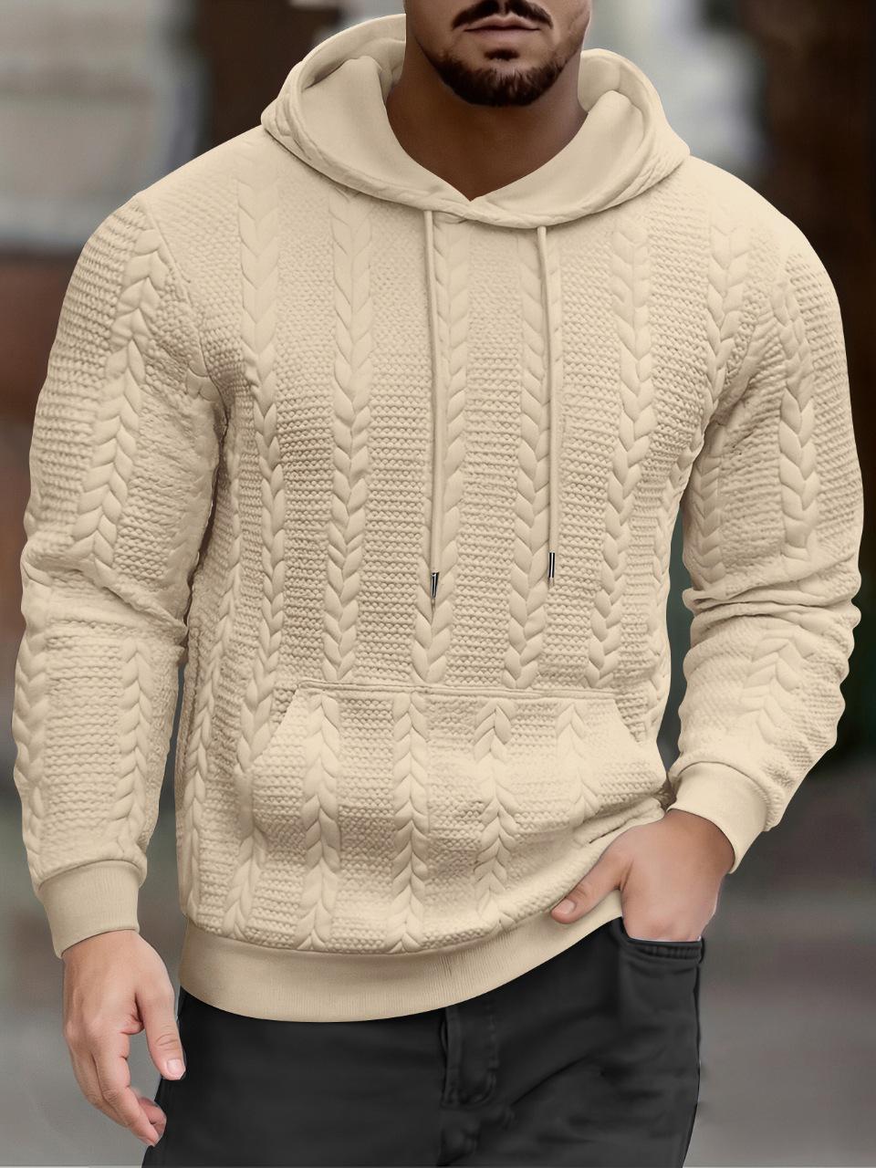 2025 Men s Jacquard Fabric Hooded Sweatshirt with Drawstring, 260g S хаки
2025 Men s Jacquard Fabric Hooded Sweatshirt with Drawstring, 260g S хаки