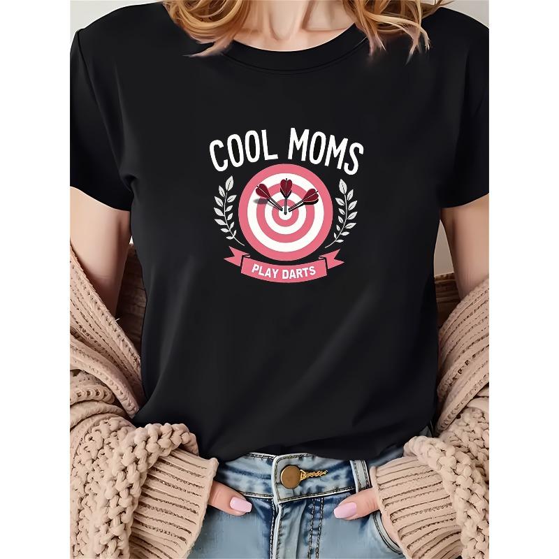 WOMEN S T-Shirt Featuring a Dartboard And The Text COOL MOMS PLAY DARTS , This Women S Black Short-Sleeve Round Neck Tee S чёрный
WOMEN S T-Shirt Featuring a Dartboard And The Text COOL MOMS PLAY DARTS , This Women S Black Short-Sleeve Round Neck Tee S чёрный