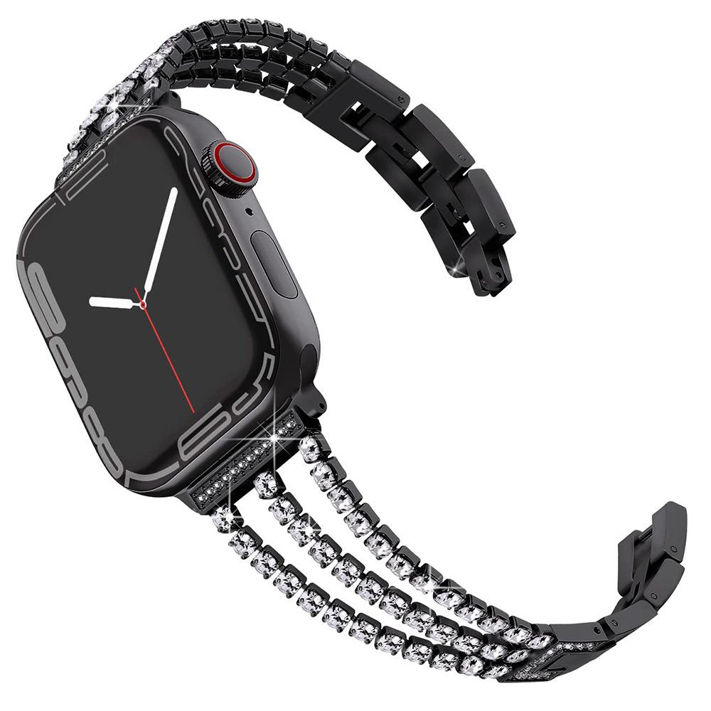 Suitable for Apple Watch straps, with exquisite diamond bow inlay strap 38 40 41 S10(42) чёрный
Suitable for Apple Watch straps, with exquisite diamond bow inlay strap 38 40 41 S10(42) чёрный