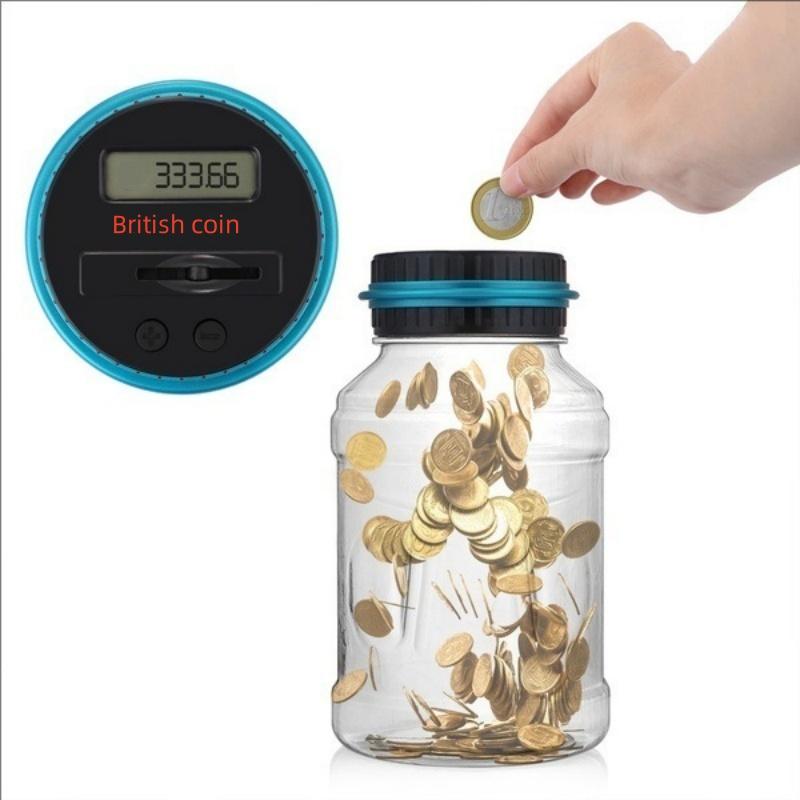 Piggy Bank Coin Savings LCD Counting jar Financial Gift GBP EUR USD Marcian Coin Creative Smart Bucket
Piggy Bank Coin Savings LCD Counting jar Financial Gift GBP EUR USD Marcian Coin Creative Smart Bucket