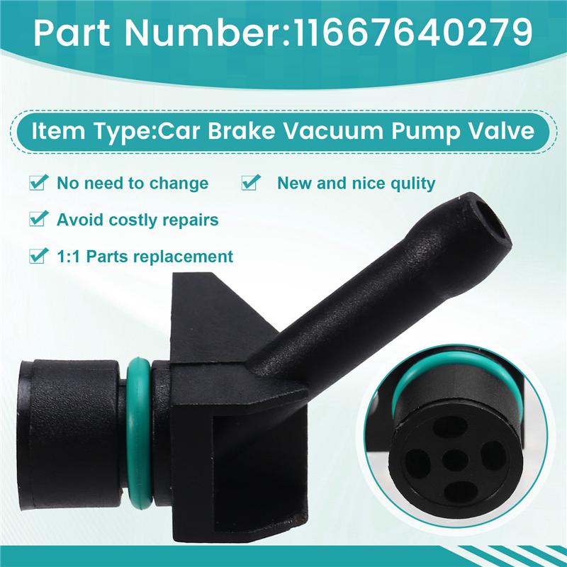A03Z-Car Brake Vacuum Pump Valve 11667640279 For BMW N20 Engine F20 F30 F10 F25 Vacuum Pump Valve чорний
A03Z-Car Brake Vacuum Pump Valve 11667640279 For BMW N20 Engine F20 F30 F10 F25 Vacuum Pump Valve чорний