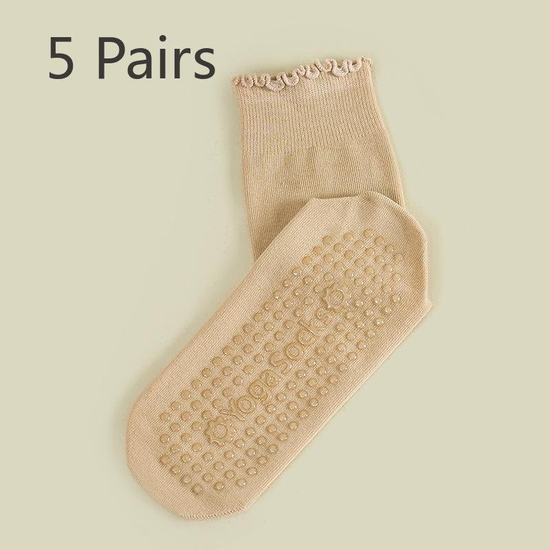 5 пар хлопковых носков для йоги с деревянными ушками, до середины икры, женские, впитывающие пот, дышащие, нескользящие, носки для пилатеса, носки с эффектом «взрывоопасный» 5 pairs телесный
5 пар хлопковых носков для йоги с деревянными ушками, до середины икры, женские, впитывающие пот, дышащие, нескользящие, носки для пилатеса, носки с эффектом «взрывоопасный» 5 pairs телесный
