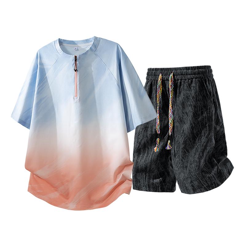 Large Size Short-sleeved Shorts Suit For Men, Casual Sports, Loose And Breathable 2XL светло-синий
Large Size Short-sleeved Shorts Suit For Men, Casual Sports, Loose And Breathable 2XL светло-синий