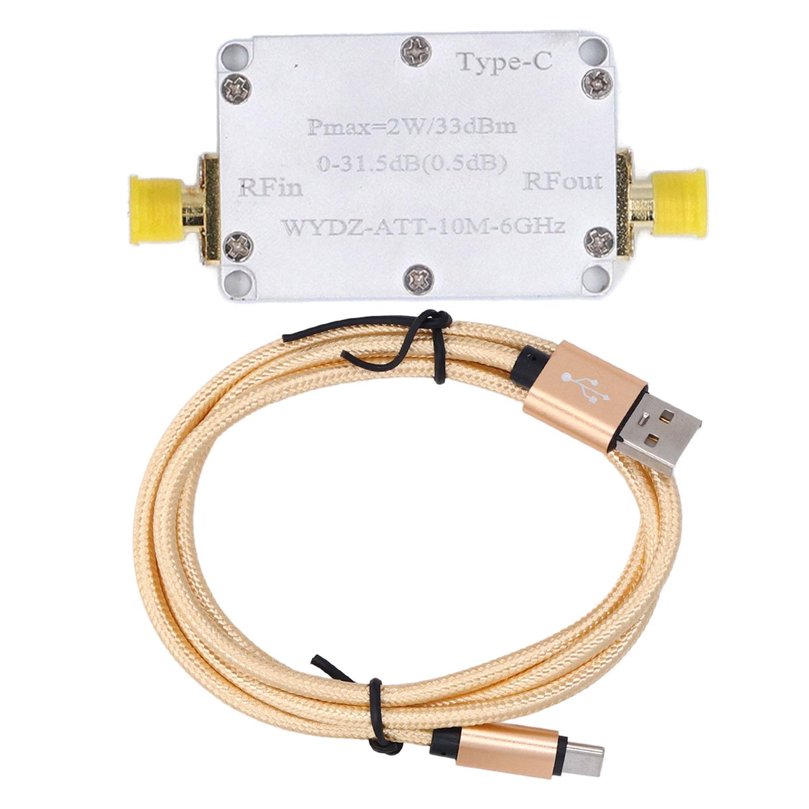 Digital Attenuator TYPE C SMA Female 2W 031.5dB 0.5DB Step 33dBm Gain 10M6GHZ for CNC
Digital Attenuator TYPE C SMA Female 2W 031.5dB 0.5DB Step 33dBm Gain 10M6GHZ for CNC