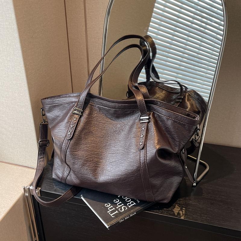 Large Sized Tote Bags For Women Soft PU Leather Pure Color Large Capacity Shopper Shoulder Crossbody Bag Quality Handbags 46x32x16cm кофейный
Large Sized Tote Bags For Women Soft PU Leather Pure Color Large Capacity Shopper Shoulder Crossbody Bag Quality Handbags 46x32x16cm кофейный