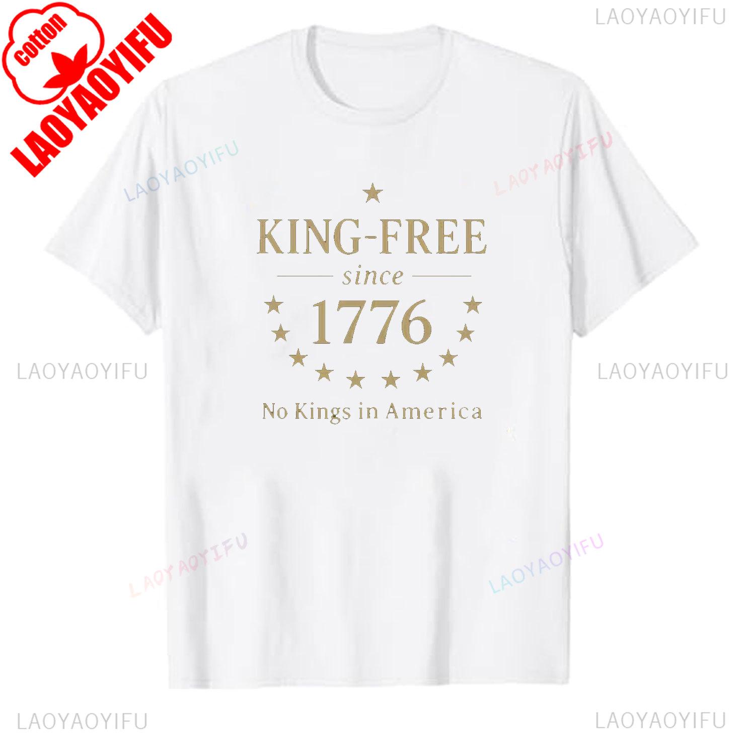 KingFree Since 1776 TShirt Patriotic AntiMonarchy Printed Regular Short Sleeve Casual Loose Letters Pattern Allmatch Tee S
KingFree Since 1776 TShirt Patriotic AntiMonarchy Printed Regular Short Sleeve Casual Loose Letters Pattern Allmatch Tee S