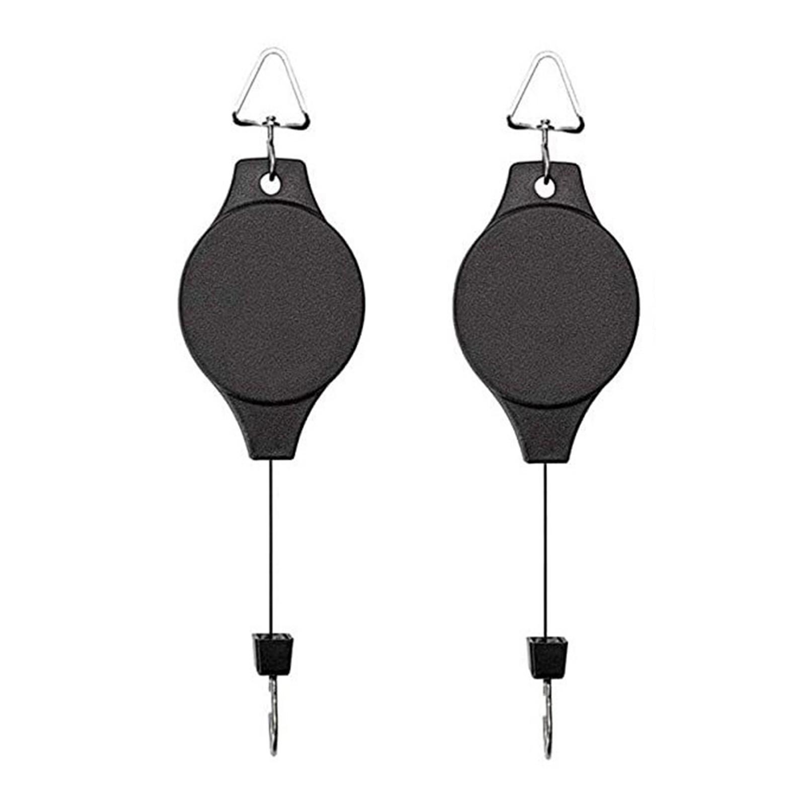Heavy Duty Retractable Badge Holder Reel with Steel Wire Cord, Durable ID Card Keychain Clip, Black, 2-Pack
Heavy Duty Retractable Badge Holder Reel with Steel Wire Cord, Durable ID Card Keychain Clip, Black, 2-Pack