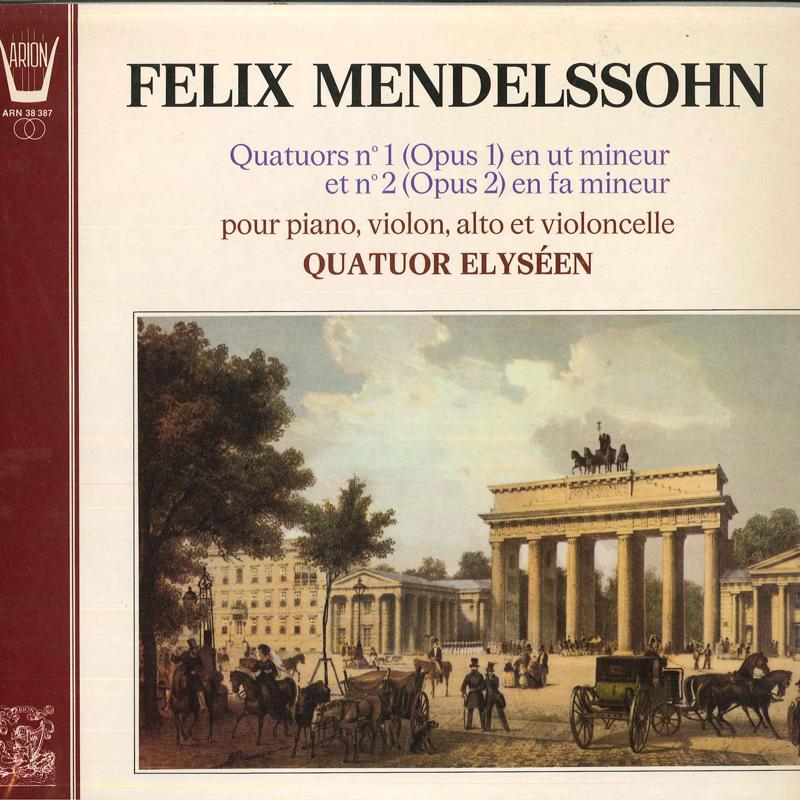 LP Record FELIX MENDELSSOHN-BARTHOLDY, QUATUO - Quatuors No1 (Opus 1) En Ut Mineur ARN38387 Arion 1977 France Classical Used
LP Record FELIX MENDELSSOHN-BARTHOLDY, QUATUO - Quatuors No1 (Opus 1) En Ut Mineur ARN38387 Arion 1977 France Classical Used