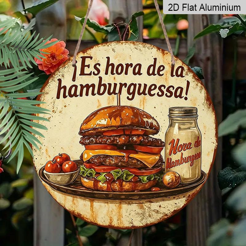 2D Flat Aluminum Retro Hamburger-themed Signage Wall Decoration, Available in Various Sizes. Suitable for Living Rooms, Cafes, Kitchens, Bars 20*20cm
2D Flat Aluminum Retro Hamburger-themed Signage Wall Decoration, Available in Various Sizes. Suitable for Living Rooms, Cafes, Kitchens, Bars 20*20cm